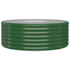 vidaXL Garden Raised Bed | Green | Powder-coated steel 2