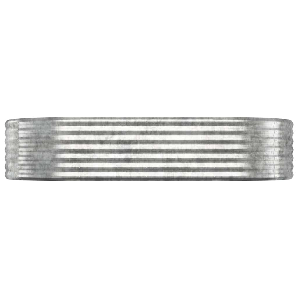 vidaXL Garden Raised Bed | Silver | Powder-coated steel 3