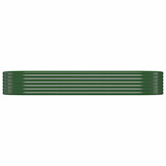 vidaXL Garden Raised Bed | Green | Powder-coated steel | Large 3