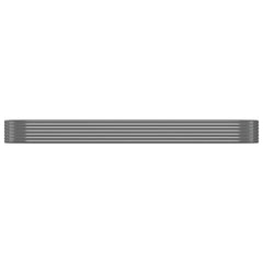 vidaXL Garden Raised Bed | Grey | Powder-coated steel | Extra Large | Durable 3