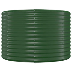 vidaXL Garden Raised Bed Galvanised Steel 175x100x68 cm Green 4
