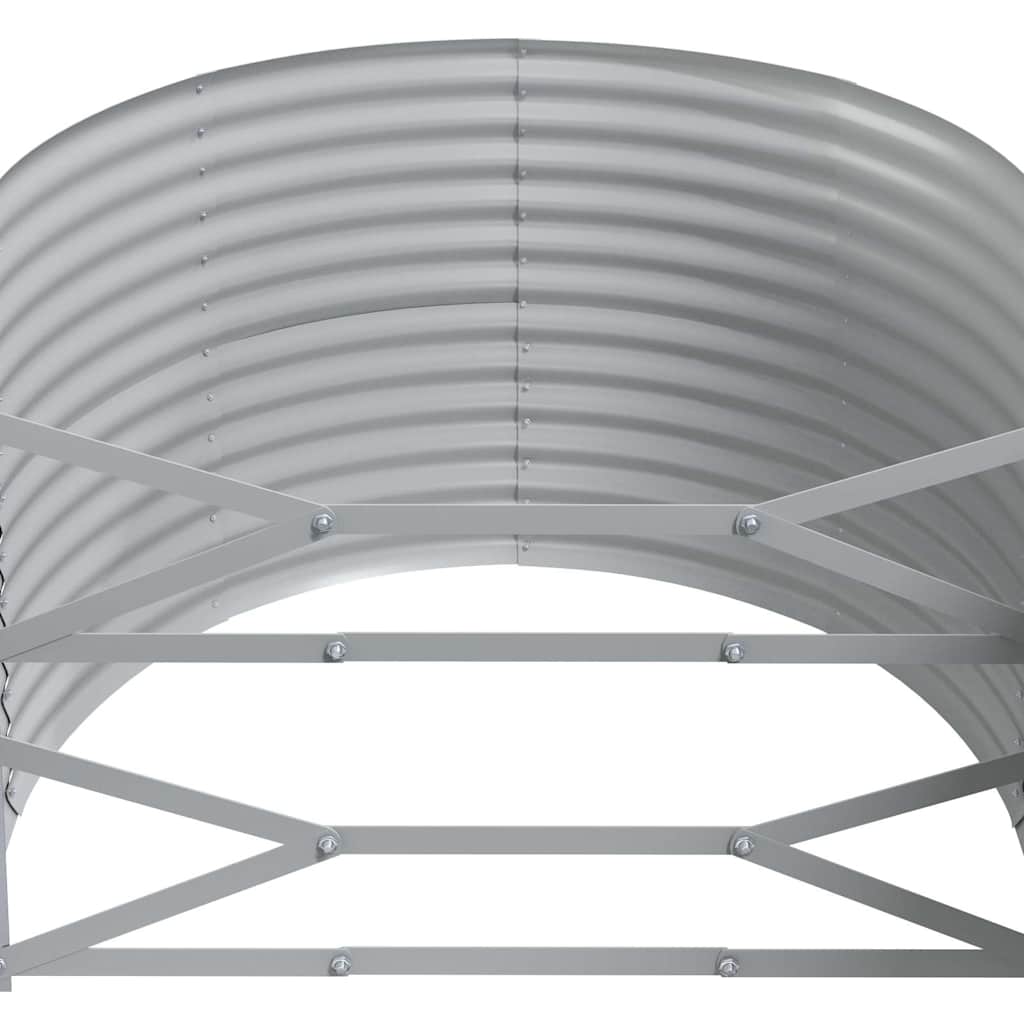 vidaXL Garden Raised Bed Galvanised Steel 175x100x68 cm Green 5