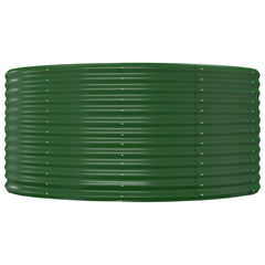 vidaXL Garden Raised Bed Green 140x140x68 cm Galvanised Steel 3