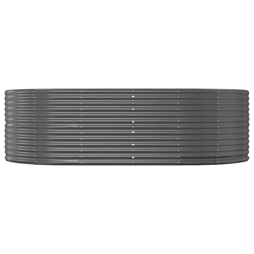 vidaXL Garden Raised Bed Anthracite 212x140x68 cm Galvanised Steel 3