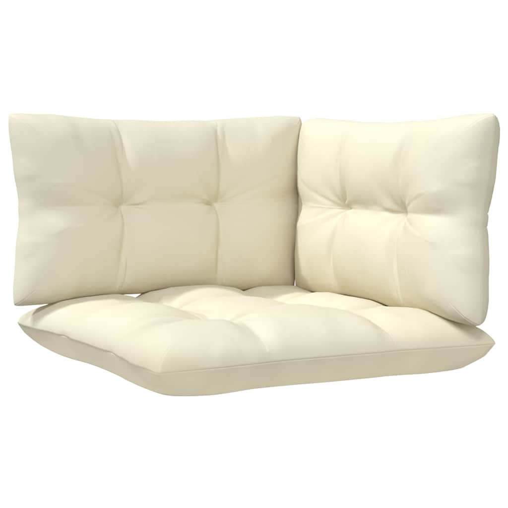 Garden Cream Cushions Pinewood