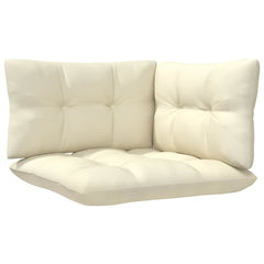 Garden Cream Cushions Pinewood