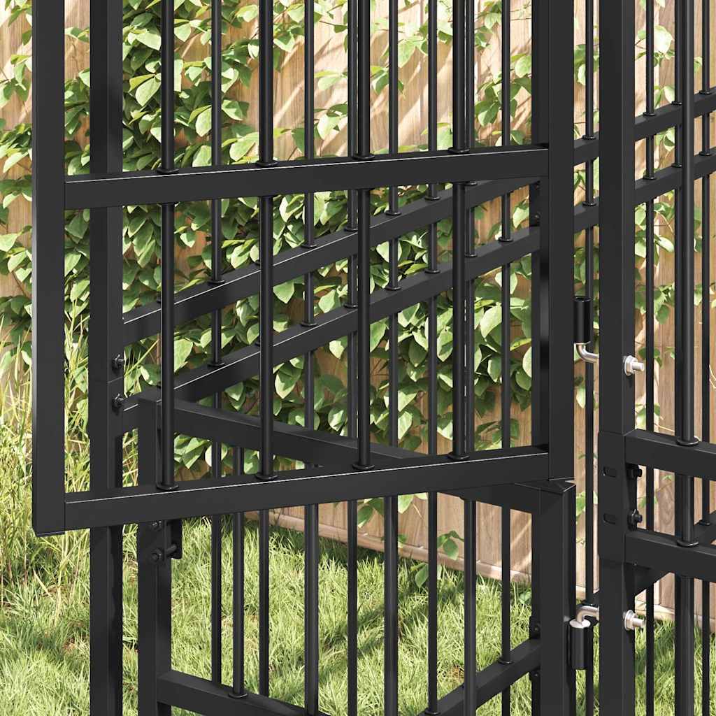 Outdoor Dog Kennel Steel 1,84 m² 96 x 192 x 200 cm