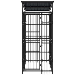 Outdoor Dog Kennel Steel 1,84 m² 96 x 192 x 200 cm