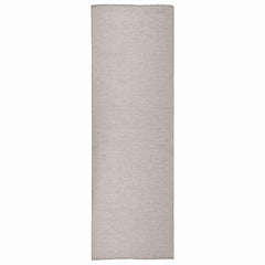 vidaXL Outdoor Flatweave Rug 80x250 cm Light Grey 1