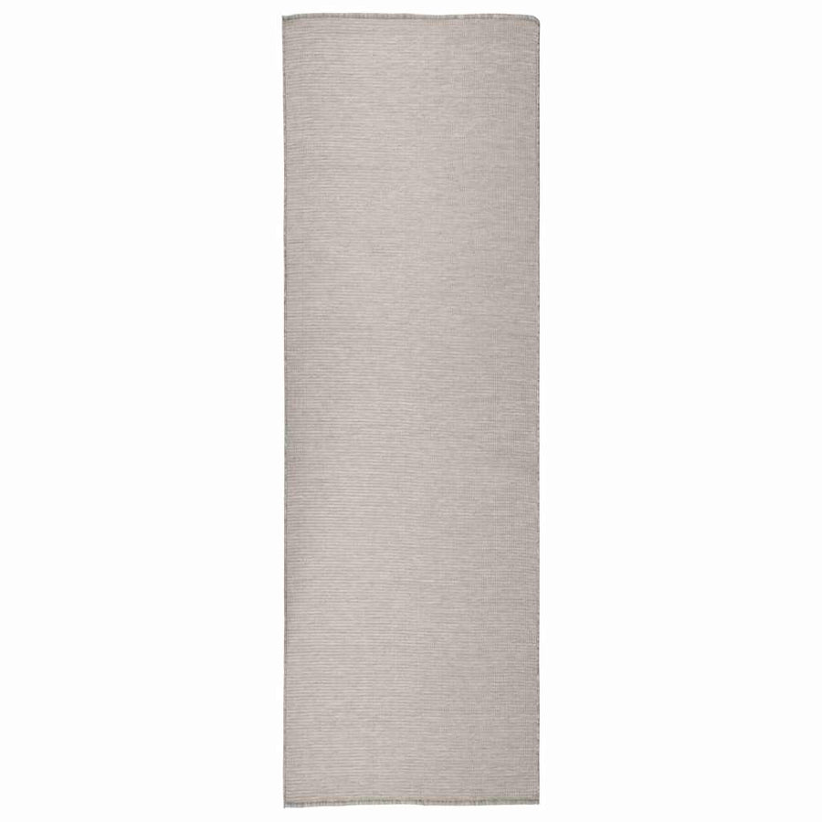 vidaXL Outdoor Flatweave Rug 80x250 cm Light Grey 1