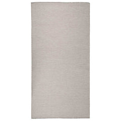 vidaXL Outdoor Flatweave Rug 100x200 cm Light Grey 1