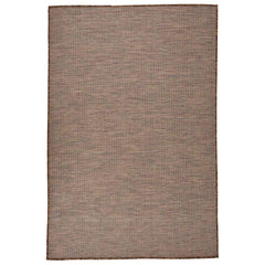 vidaXL Outdoor Flatweave Rug 120x170 cm Brown 1