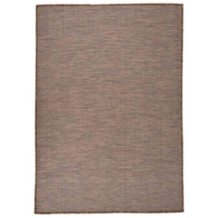 vidaXL Outdoor Flatweave Rug 160x230 cm Brown 1