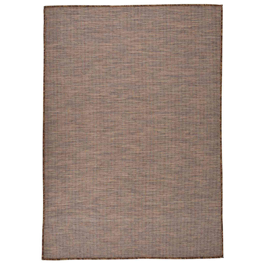 vidaXL Outdoor Flatweave Rug 160x230 cm Brown 1
