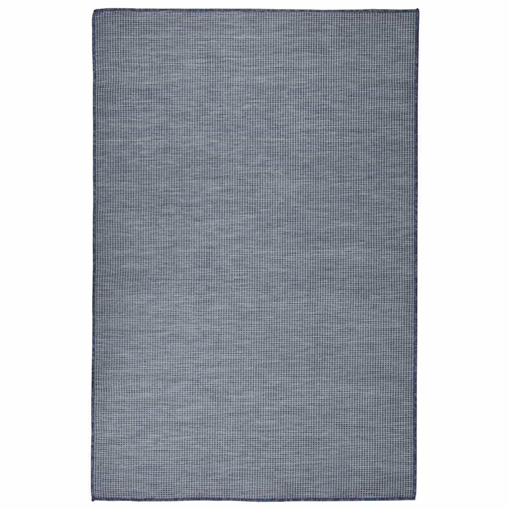 vidaXL Outdoor Flatweave Rug 120x170 cm Blue 1
