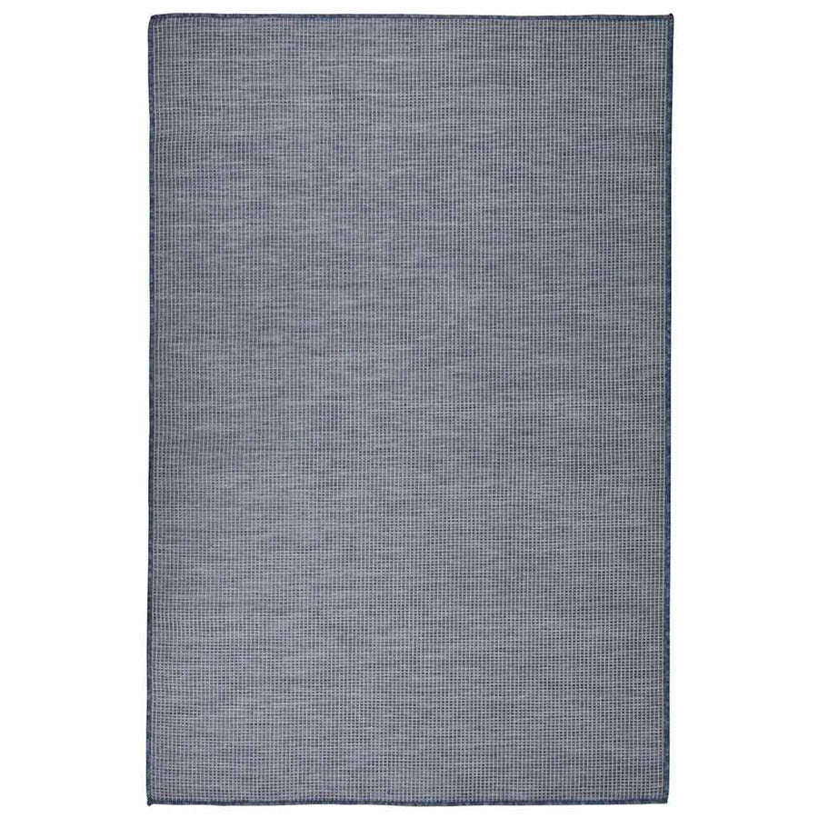 vidaXL Outdoor Flatweave Rug 120x170 cm Blue 1