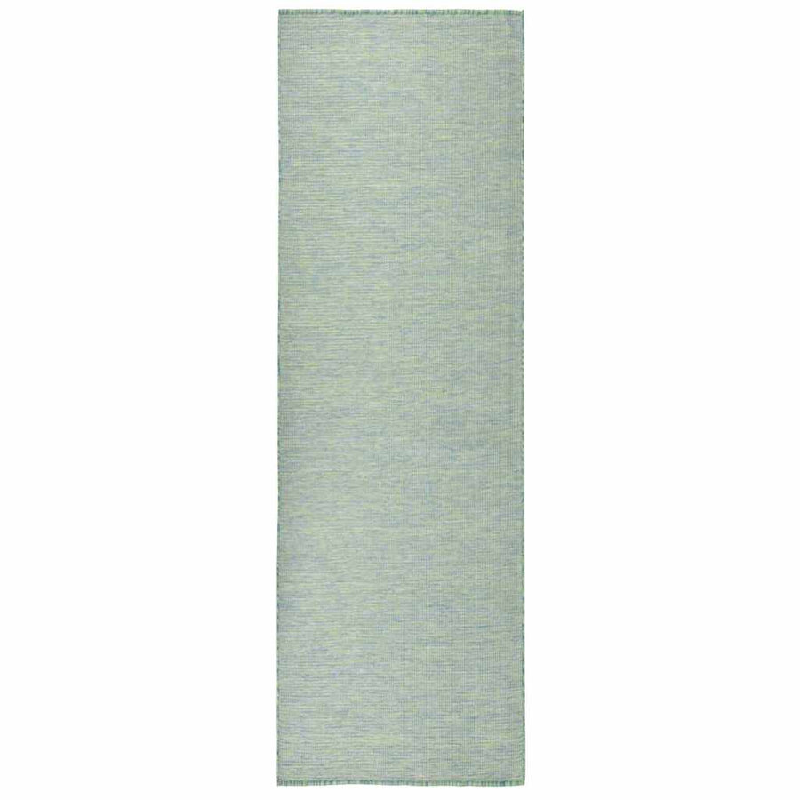 vidaXL Outdoor Flatweave Rug 80x250 cm Turquoise 1