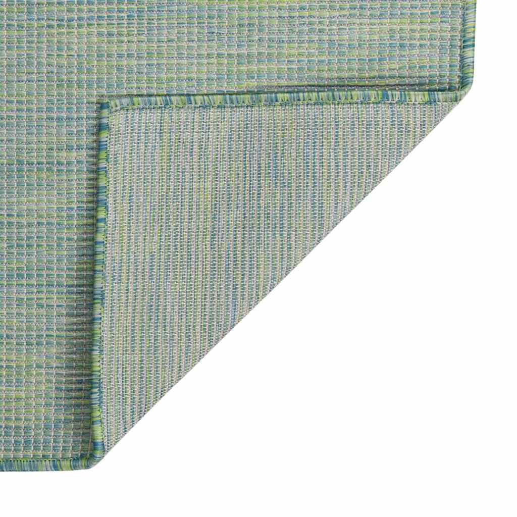 vidaXL Outdoor Flatweave Rug 80x250 cm Turquoise 2