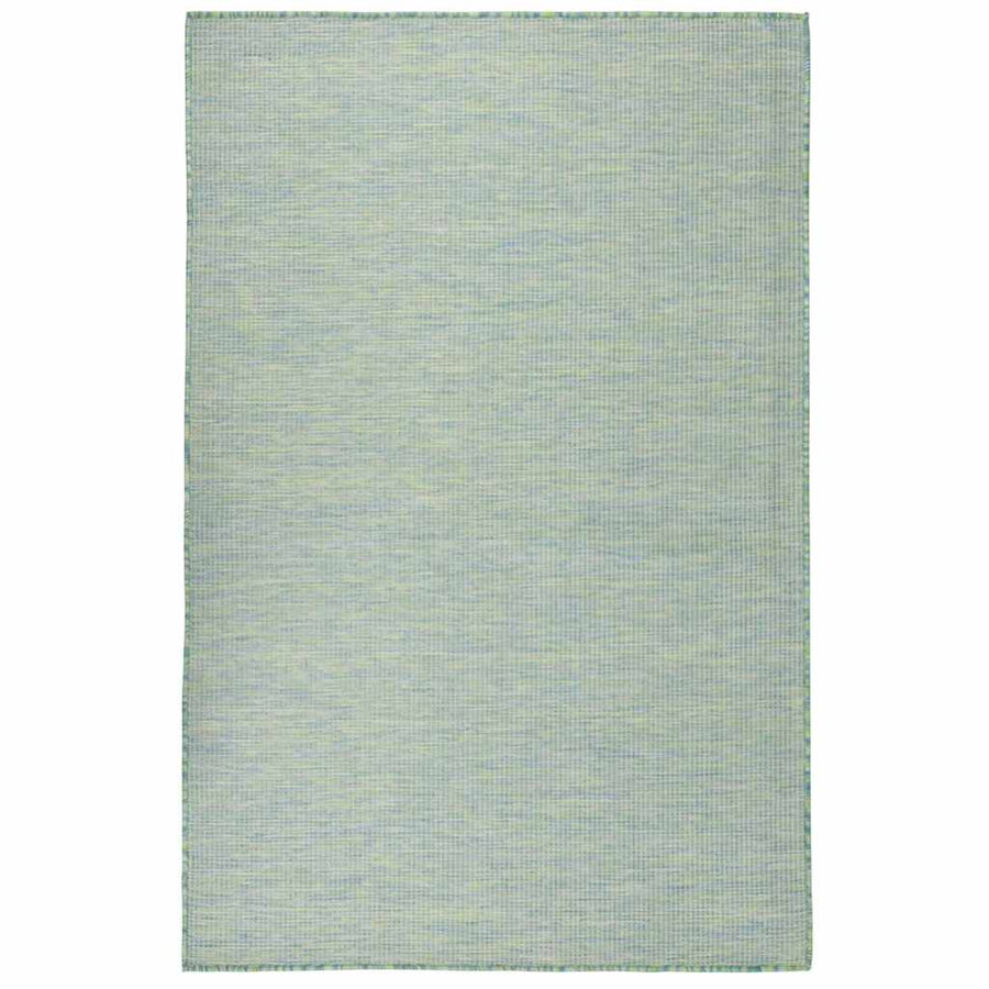 vidaXL Outdoor Flatweave Rug 100x200 cm Turquoise 1