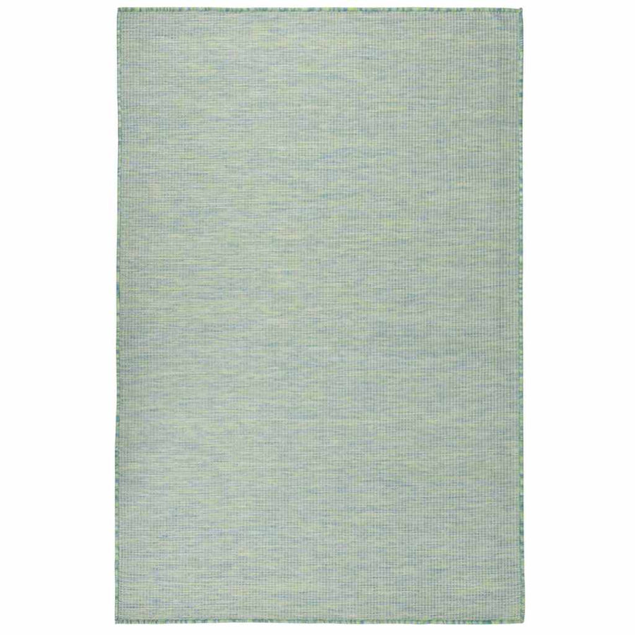 vidaXL Outdoor Flatweave Rug 120x170 cm Turquoise 1