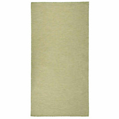 vidaXL Outdoor Flatweave Rug 100x200 cm Green 1