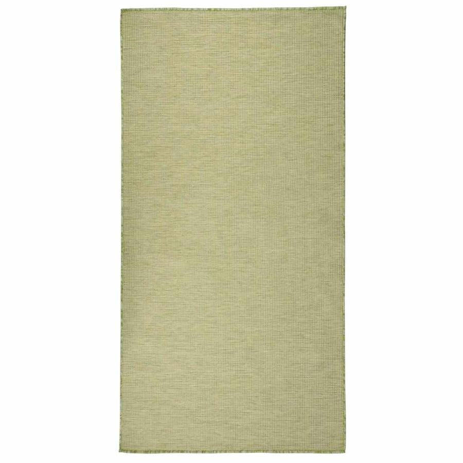 vidaXL Outdoor Flatweave Rug 100x200 cm Green 1