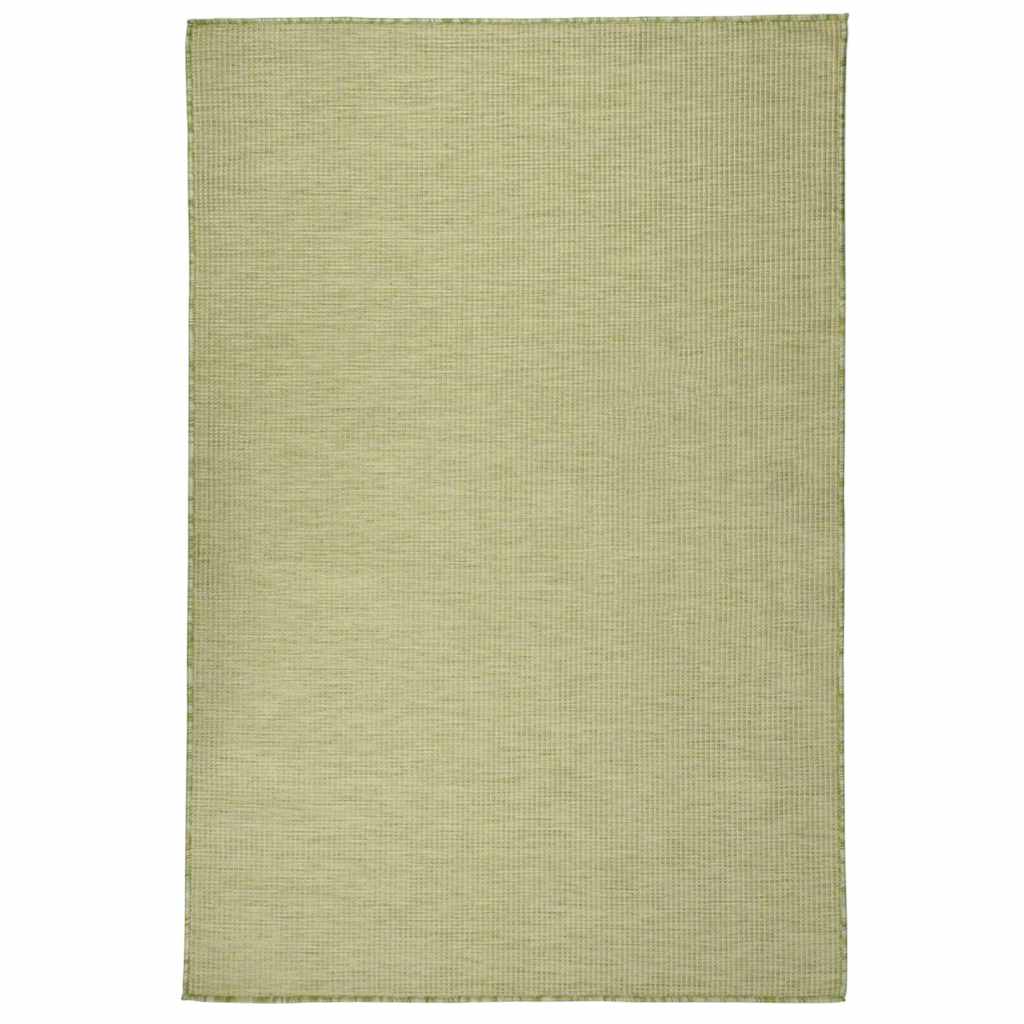 vidaXL Outdoor Flatweave Rug 120x170 cm Green 1