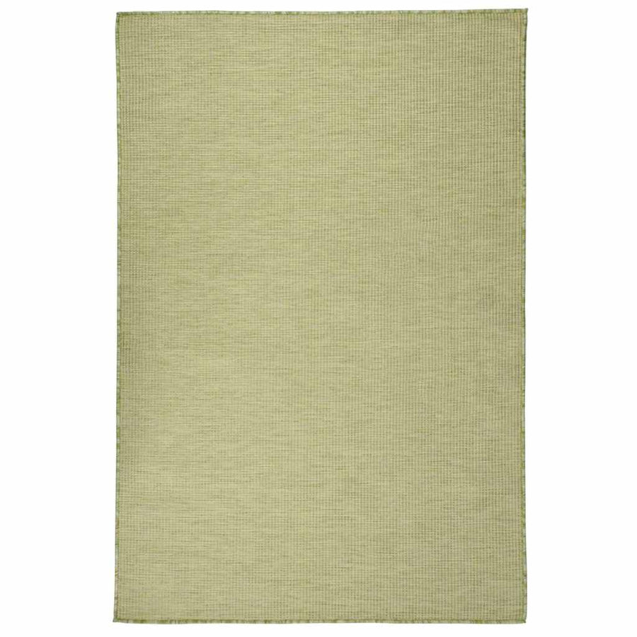 vidaXL Outdoor Flatweave Rug 120x170 cm Green 1