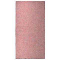vidaXL Outdoor Flatweave Rug 100x200 cm Red 1