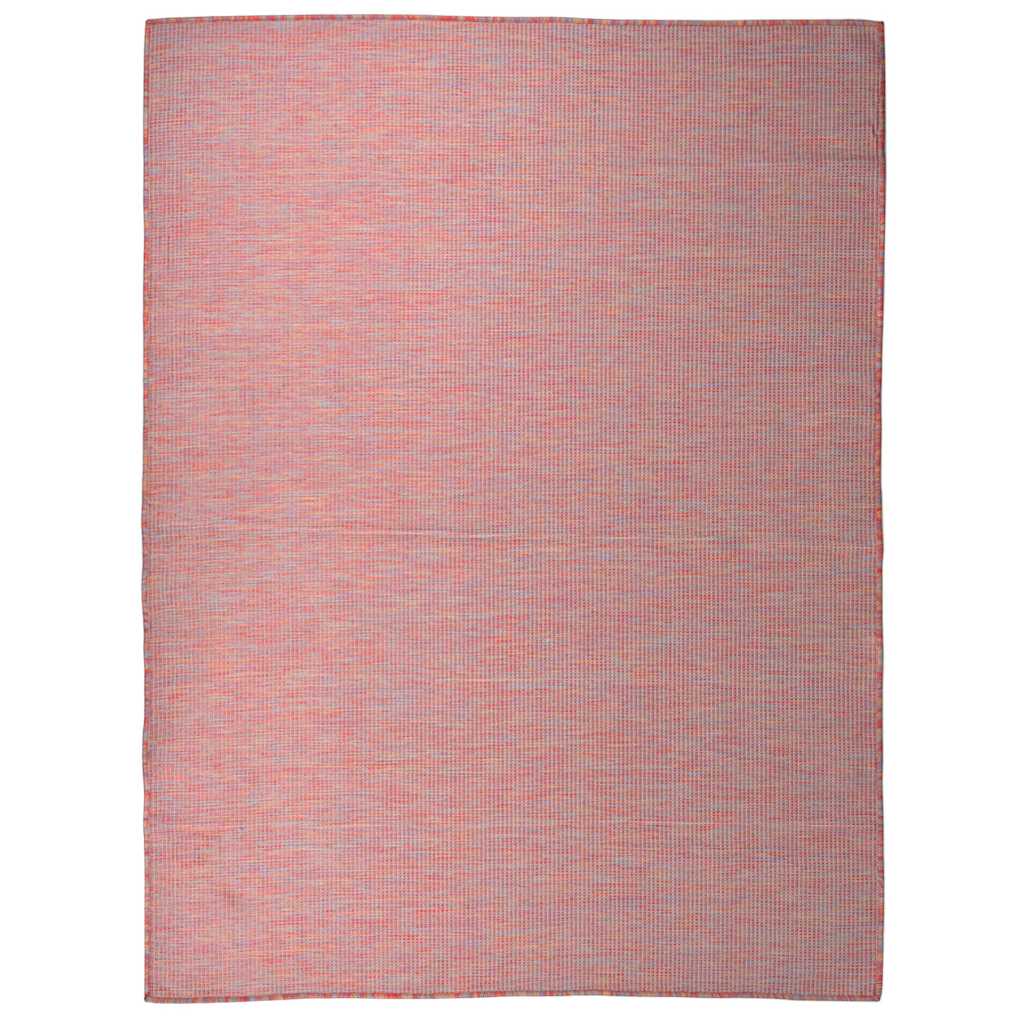 vidaXL Outdoor Flatweave Rug 120x170 cm Red 1