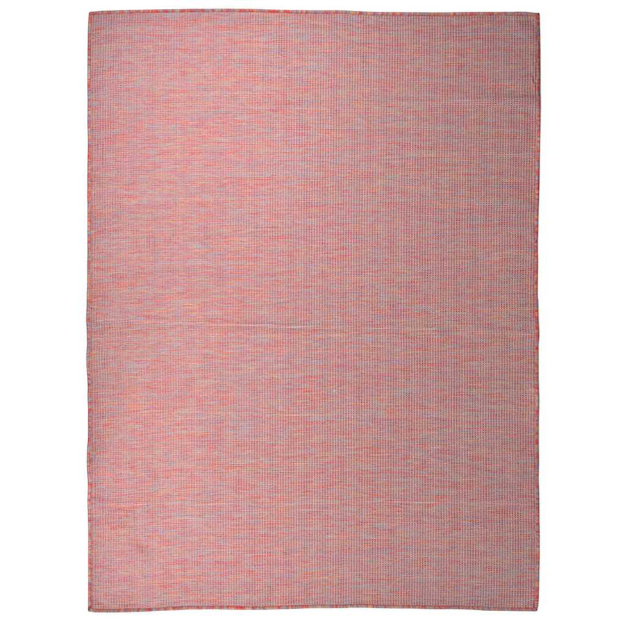 vidaXL Outdoor Flatweave Rug 120x170 cm Red 1