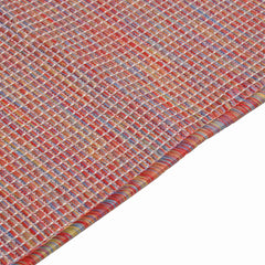 vidaXL Outdoor Flatweave Rug 120x170 cm Red 4