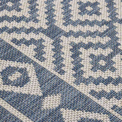 vidaXL Outdoor Flatweave Rug 120x170 cm Blue Stripes 5