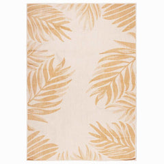 vidaXL Outdoor Flatweave Rug 120x170 cm Leaf Pattern 1