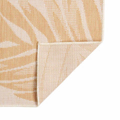 vidaXL Outdoor Flatweave Rug 120x170 cm Leaf Pattern 2