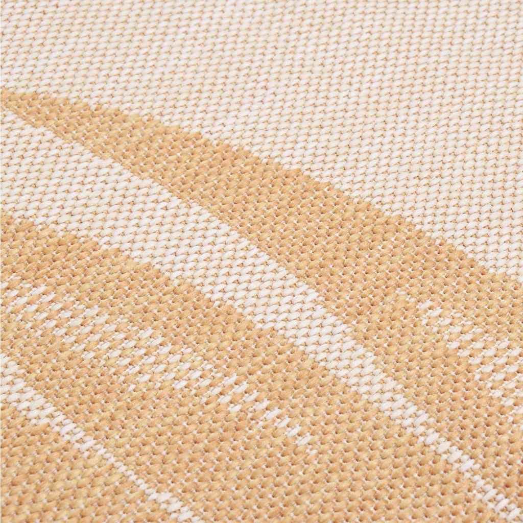 vidaXL Outdoor Flatweave Rug 120x170 cm Leaf Pattern 5