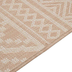 Outdoor Flatweave Rug Brown Stripes, image 4