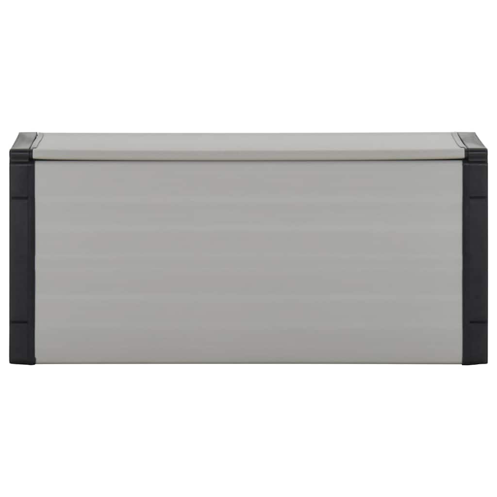 vidaXL Garden Waste Basket Grey 85x34x40 cm 2