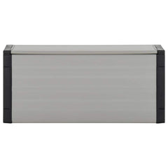 vidaXL Garden Waste Basket Grey 85x34x40 cm 2