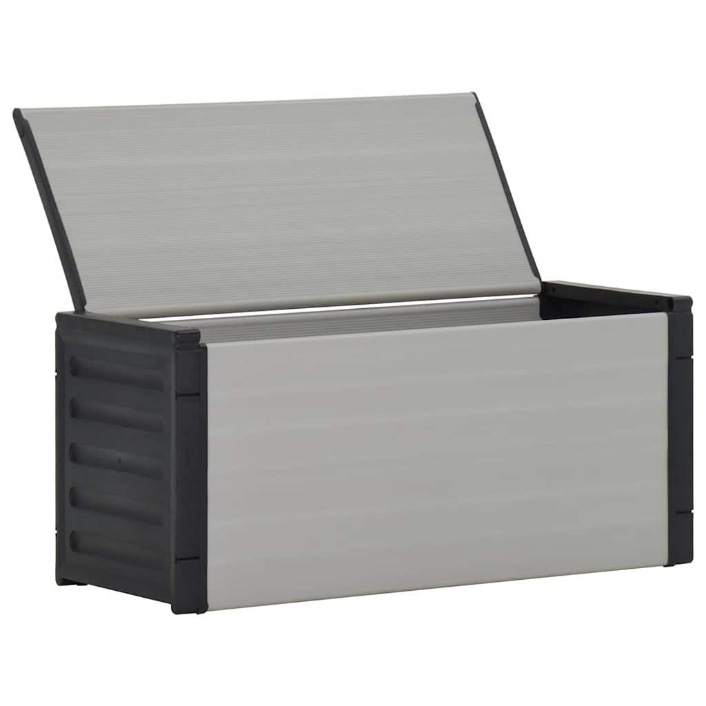 vidaXL Garden Waste Basket Grey 85x34x40 cm 4