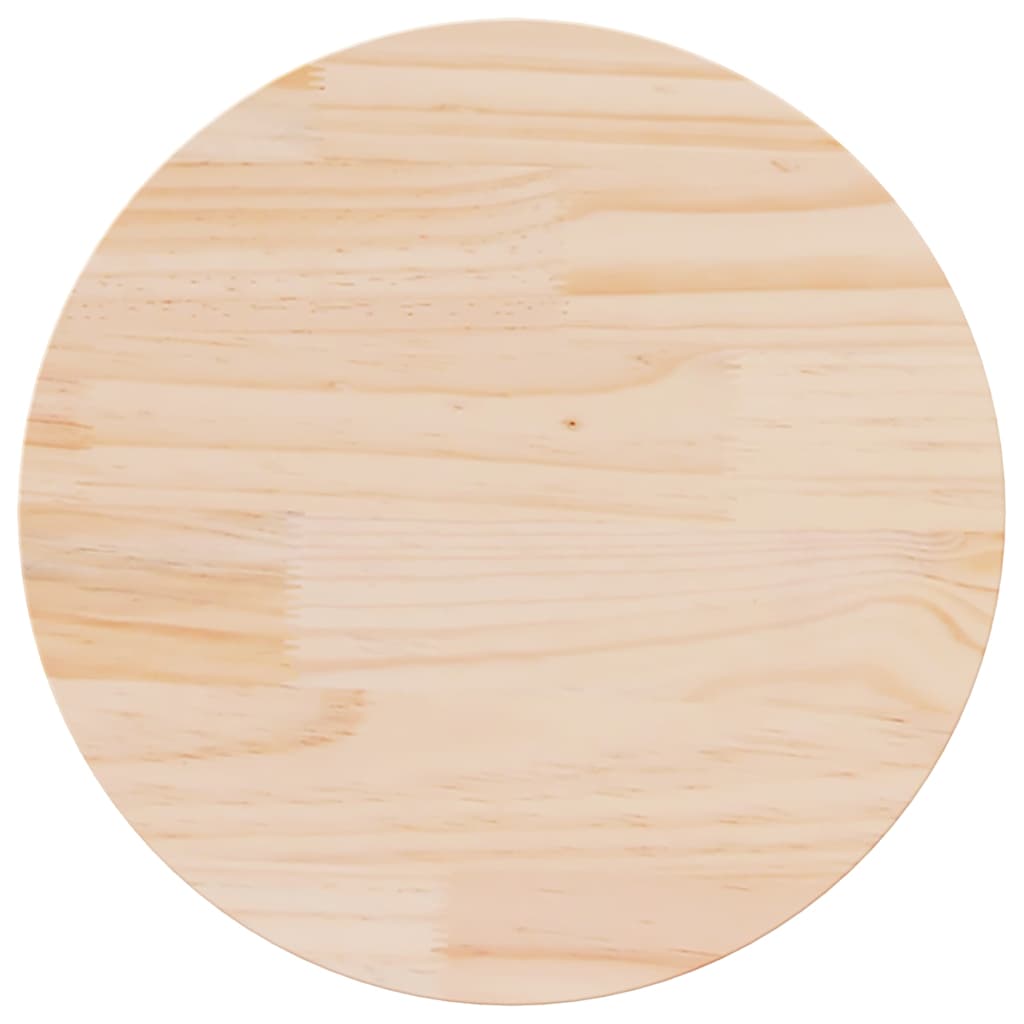 vidaXL Table Top | Natural Pine | Solid pinewood | Ø70cm x 2.5cm | Durable 2