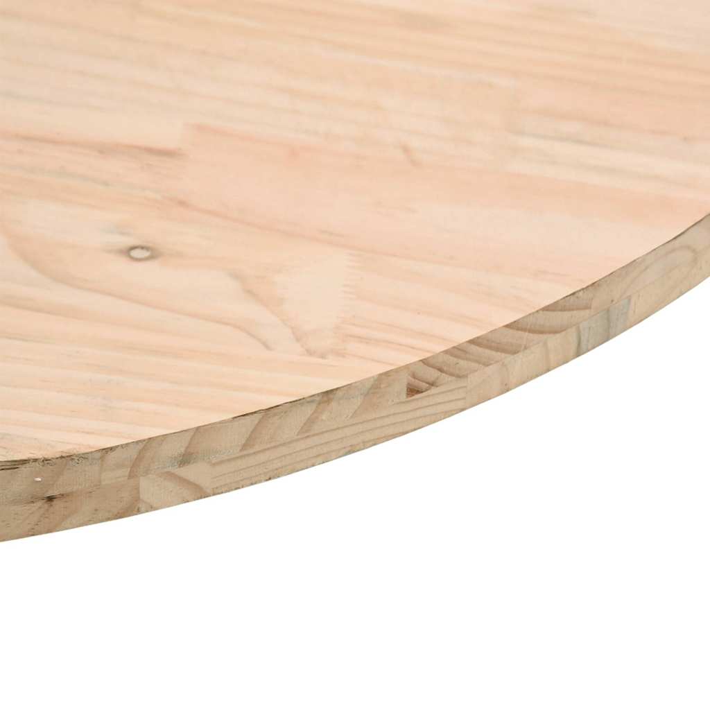 vidaXL Table Top | Natural Pine | Solid pinewood | Ø70cm x 2.5cm | Durable 6
