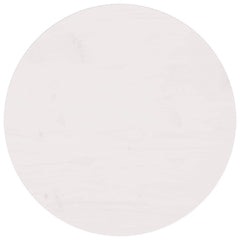 vidaXL Table Top | White | Solid Pinewood | 60 cm Diameter | Durable | Table Top 1