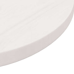 vidaXL Table Top | White | Solid Pinewood | 60 cm Diameter | Durable | Table Top 5