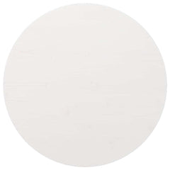 vidaXL Table Top | White | Solid Pine Wood | Ø80 cm | Table Top | Round 1