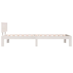 vidaXL Bed Frame without Mattress White Solid Wood Pine 90x200cm 5