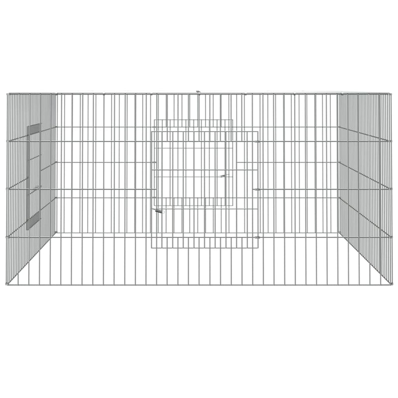 Rabbit Cage 110x110x55 cm Galvanised Iron