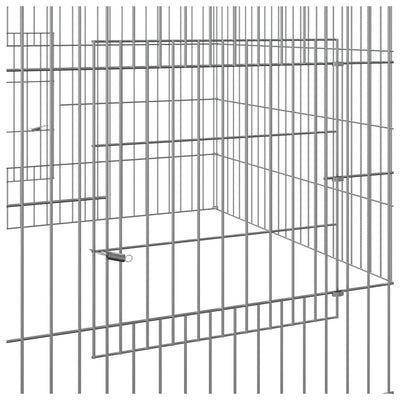 Rabbit Cage 110x110x55 cm Galvanised Iron