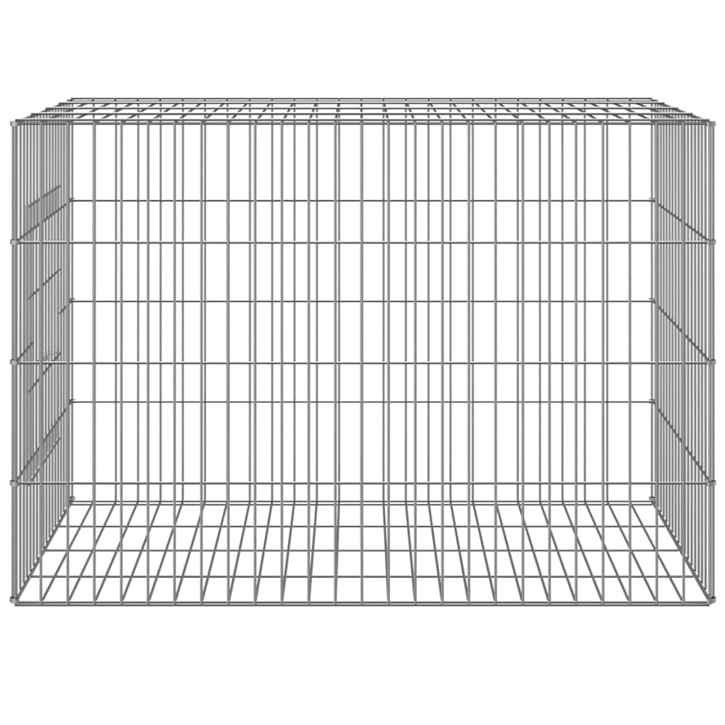 vidaXL Rabbit Cage 78x54x54 cm Galvanised Iron 3
