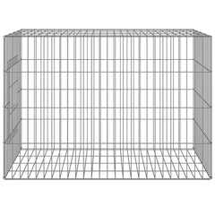 vidaXL Rabbit Cage 78x54x54 cm Galvanised Iron 3